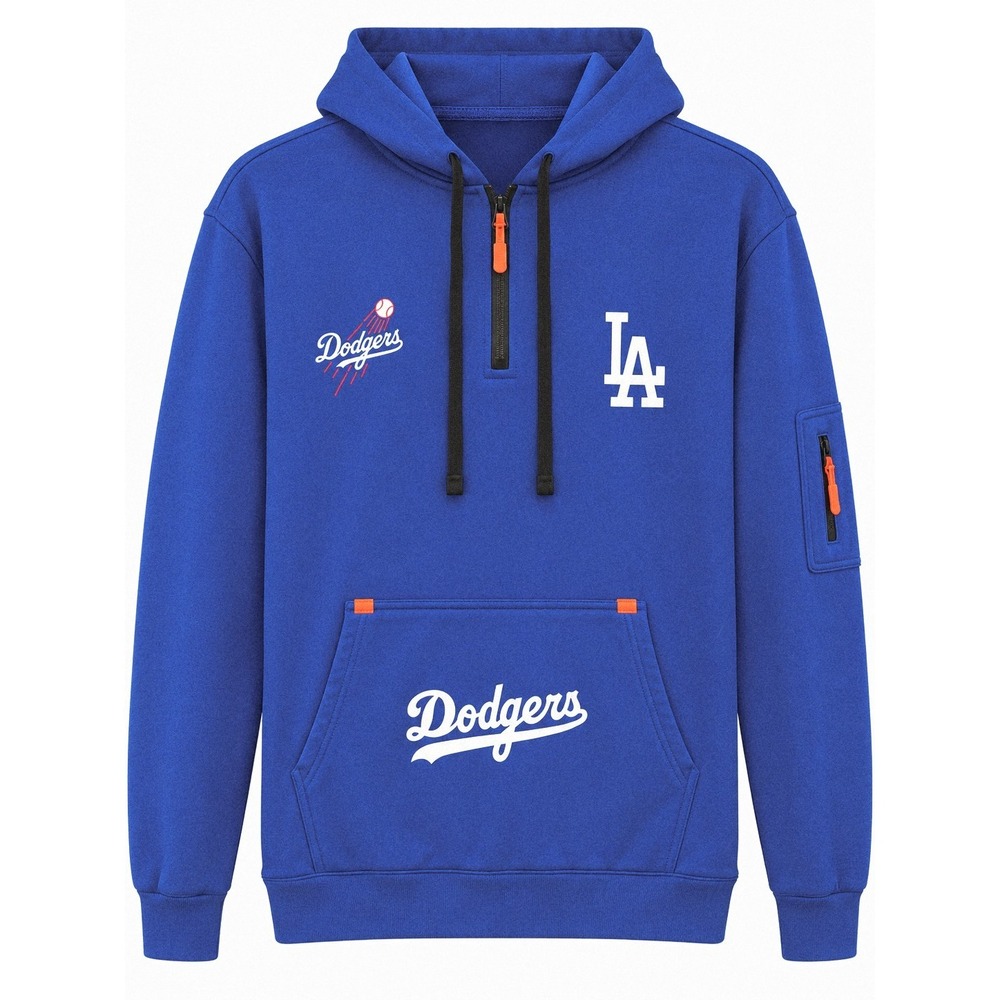 Los Angeles Dodgers MLB Baseball Hoodie Pullover XL Blue White Red